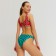 Swimsuit female separate minku color red/green, size 46