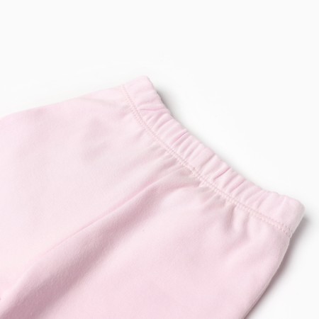 Pants for children, pink color/hares, height 68-1