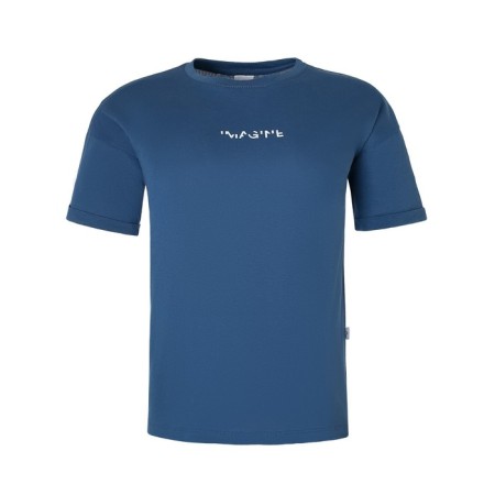 Female T-shirt, dark blue color, size 44-6