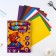 Cardboard of color A4, 8 sheets 8 colors non -unilateral “September 1: Bear” in the folder density 180 g/m