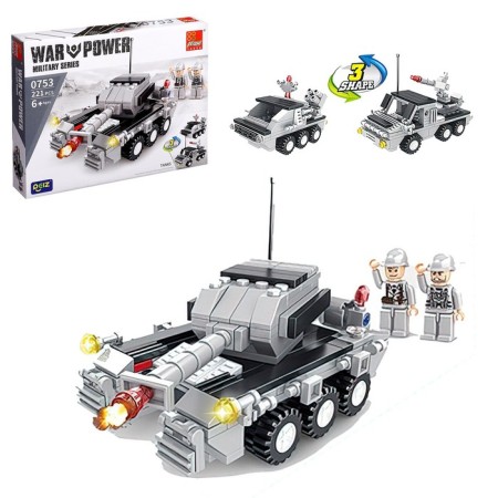 Military designer "Tank", 3 in 1, 221 detail