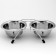 Set: double bowl on a stand, 2 x 240 ml