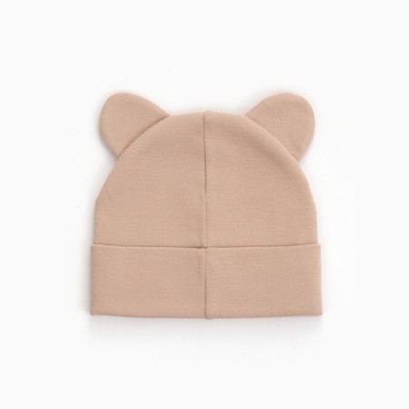 Children's hat, beige color, size 44-46-2
