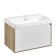 Tumbling under the Aquaton Liberty shell, 70 cm, 1 box, color of oak Elvezia, white glossy