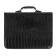 Business folder, artificial leather, 370 x 275 x 50 mm, transformer handle, 3D54 "crocodile", black