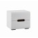 Cleat cabinet with Chloe boxes, 500x430x420, white gloss MDF/ white chipper