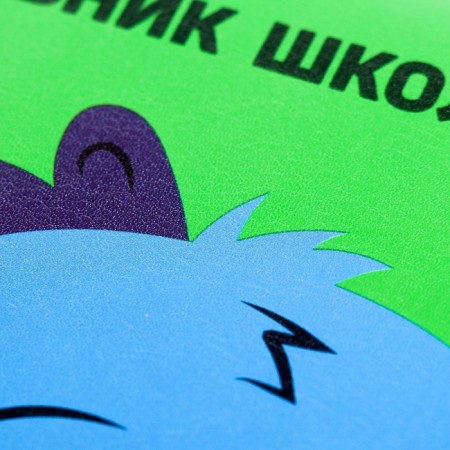 Diary, universal, for grades 1-11, “Monster in a sweater”, artificial leather, foam lining, 3D application, 48 sheets-1