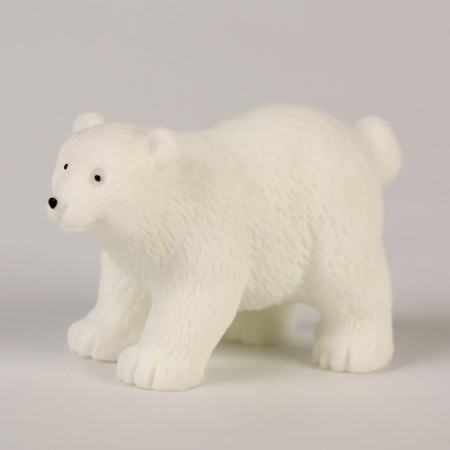 Miniature Puppet "White Bear", set of 3 pcs., Size 1 pc. - 4 × 2 × 3 cm-1