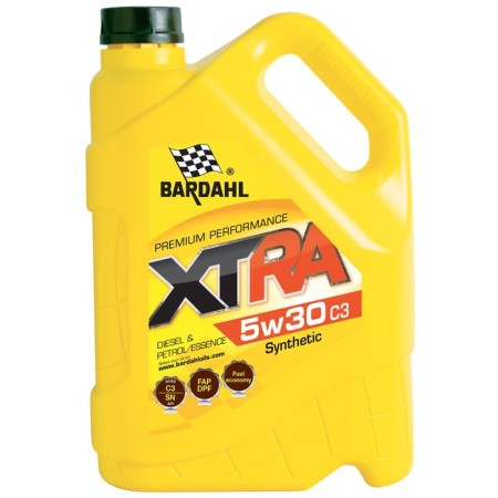 Motor oil Bardahl Xtra 5W30 C3, SN, synthetic, 5 liters