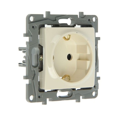 LEGRAND ETIKA 672321, 16 A, single, hidden, with salary, ivory bone