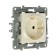 LEGRAND ETIKA 672321, 16 A, single, hidden, with salary, ivory bone