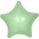 Foil ball 19 "Olive", star