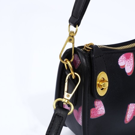 Bag-baget with a zipper, black color-5