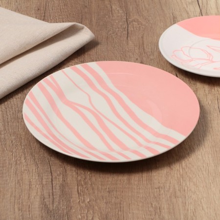 Ceramic plate “And let the whole world wait”, 20 cm, white color-2