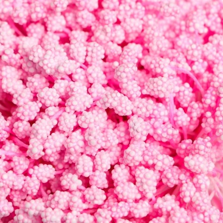 Stamens for flowers "droplets of bubble pink" 4x7 mm set 700 pcs length 6.5 cm-2