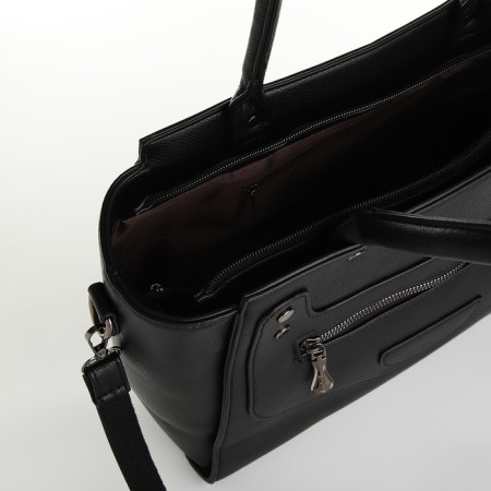 Bag Women's Tout, on a zipper, black color-5