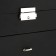 Casket for a double leatherette clock "Dark Night" matte 25.5x20x14.5 cm