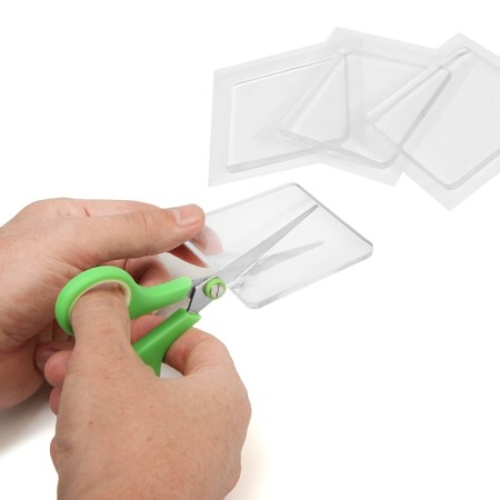 Furniture square tundra, 70x70 mm, 4 pcs., Transparent-5