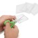 Furniture square tundra, 70x70 mm, 4 pcs., Transparent