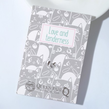 Brooch "Cat is graceful", green color in black silver-2