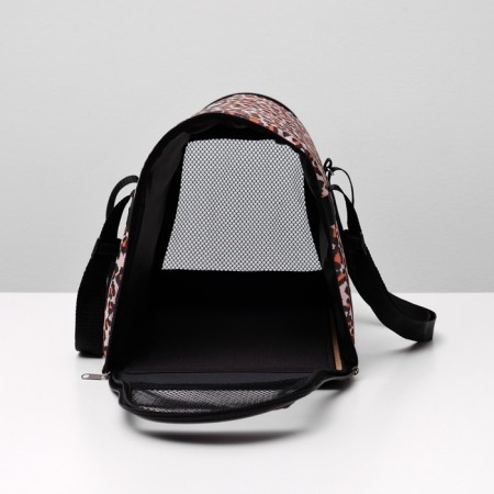 Bag - animal transportation, folding, nylon, 43 x 26 x 28 cm, mix of colors-4
