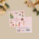Mini-postcard "New Year's Joy", 7 x 7 cm