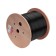 Cable twisted steam U/UTP, CAT 6, PE, 4PR, 23AWG, OUTDOOR, SOLID, Black, 305M Rexant