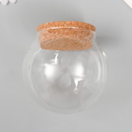 Decor for creativity Glass "Ball with a Carry" 10x10x9.8 cm