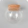 Decor for creativity Glass "Ball with a Carry" 10x10x9.8 cm