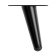 Furniture support Cappio OP07, h = 100mm, thick thickness 1.8, matte black color