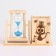 Sanding clock "Love to draw", souvenir, organizer for the office, 9.5 x 13.5 cm