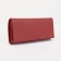 Women's wallet on the button, red color
