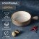 Porcelain cocoon Magistro "Cerera", 500 ml, d = 15 cm, brown color