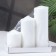 Set of candles - cylinders 3B1 (6x14 cm, 6x19 cm, 6x8.5 cm), white