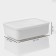 Storage container with lid LadOM "E LECTY", 26 × 18 × 8 cm, white color