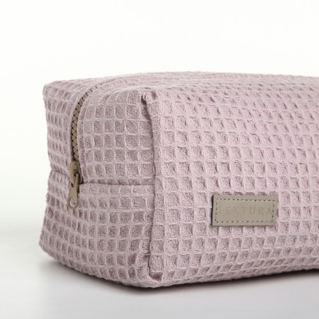 TEXTURA lightning cosmetic bag, pink color-5