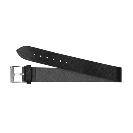 Watch strap, male, 18 mm, genuine leather, black-2