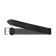 Watch strap, male, 18 mm, genuine leather, black