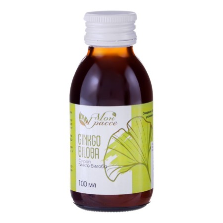 Ginkgo biloba syrup, reducing the likelihood of blood clots, 100 ml + measured spoon-1