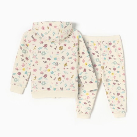 Costume: sweatshirt and pants crumb I Flower, height 80-86 cm, beige-7
