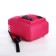 Lightning backpack, external pocket, 2 side pockets, raspberry color