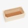 Kashpo wooden, two -strip, natural, 24.5x11.5x9 cm