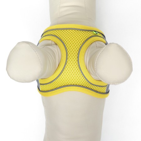 A set with a soft harness, fast-open, s, leash 150 x 1.5 cm, Osh 33-36 cm, OG 35-40 cm, yellow-5