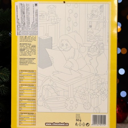 Advent calendar with mini tiles made of milk chocolate "Santa" Assorted, 50 g-2