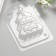 Plastic form "Happy New Year with Christmas tree" 1.5x9 cm