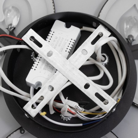 Chandelier 1093/3bk LED 72W 3000-6000k Dimmer black 50x50 cm Bayerlux-12