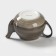 Kettle porcelain tender, Milky Way, 900 ml, gray color.