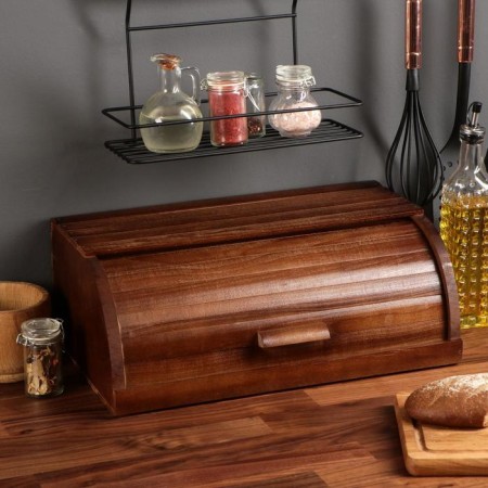 Wooden breadbine "Country", 45 cm, beech array