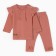 Kit for girls (longshit/pants), powder color, height 68 cm