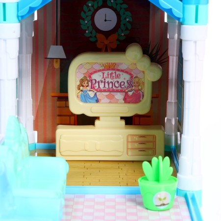 House for dolls "Winter Palace" with a doll, pets and accessories-9